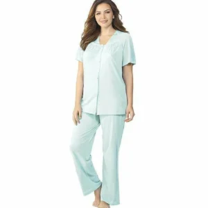 Buy Plus Size Short Sleeve Long Pyjama Set