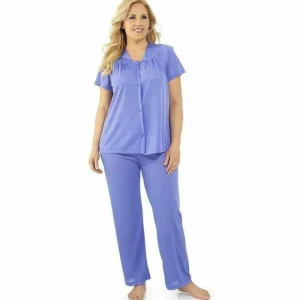 Buy Plus Size Short Sleeve Long Pyjama Set