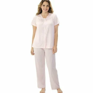 Buy Plus Size Short Sleeve Long Pyjama Set