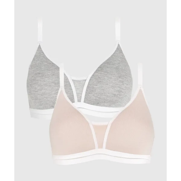 Buy Posie Racerback Wirefree T-Shirt Style Teen Bra (2 Packs)