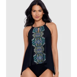 Buy Precioso Peephole DD Cup Loose Fit Underwired Tankini Top