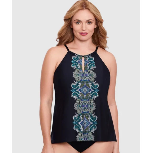 Buy Precioso Peephole Loose Fit Plus Size Tankini Top