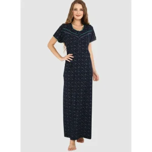 Buy Printed Cotton Blend Maternity & Nursing Nighty