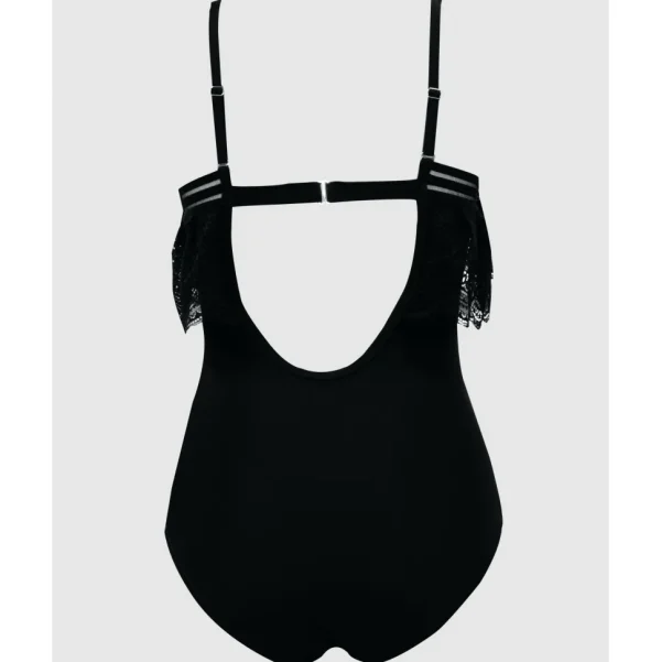 Buy Pure Underwired One Piece Swimsuit with Lace Ruffle