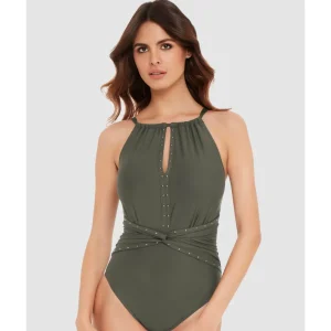 Buy Riveted Diana High Neck Tummy Control Swimsuit