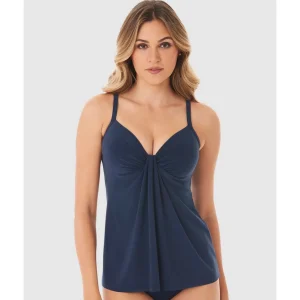 Buy Rock Solid Marina Draped Underwired Tankini Top