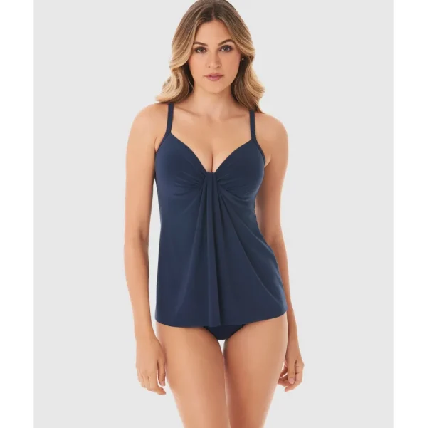 Buy Rock Solid Marina Draped Underwired Tankini Top