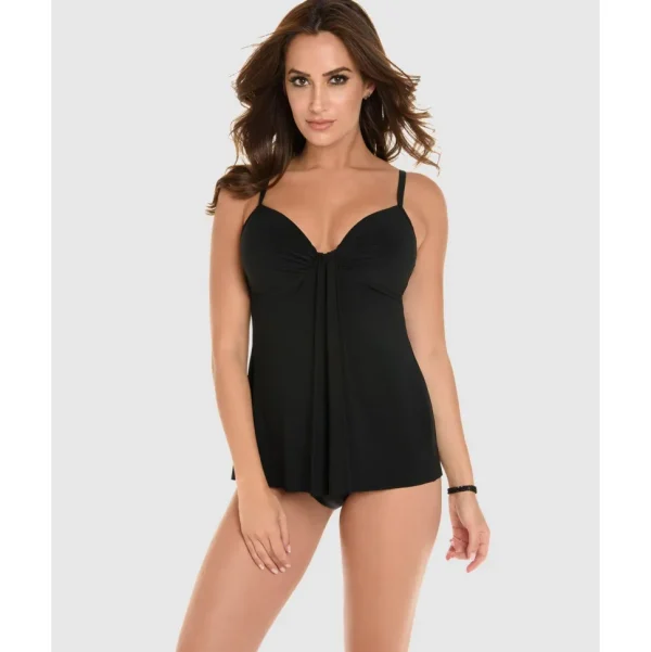 Buy Rock Solid Marina Draped Underwired Tankini Top