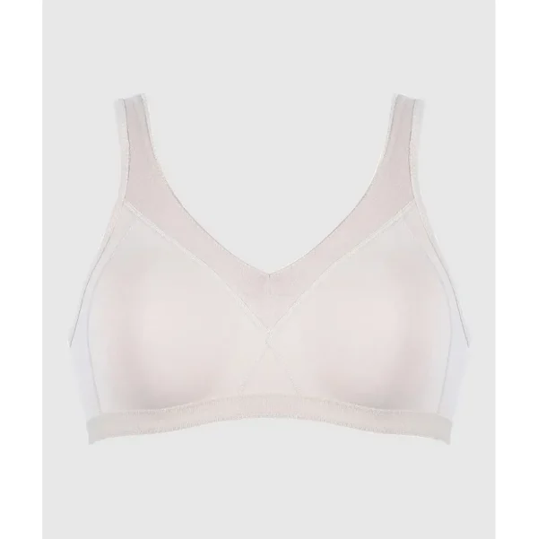 Buy Satin Trim Seamless Wirefree Minimiser Bra