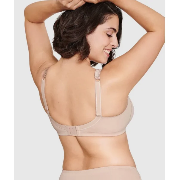 Buy Satin Trim Seamless Wirefree Minimiser Bra