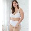 Buy Satin Trim Wirefree Front Close Cotton Bra