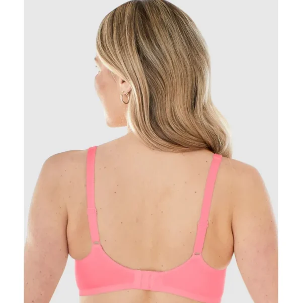 Buy Satin Trim Wirefree Unlined Cotton Bra