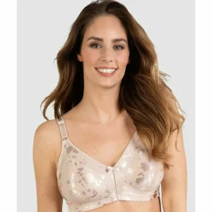 Buy Satin Wide Strap Wireless Minimiser Bra