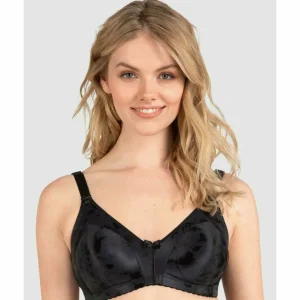 Buy Satin Wide Strap Wireless Minimiser Bra