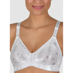 Buy Satin Wide Strap Wireless Minimiser Bra