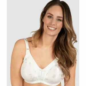 Buy Satin Wide Strap Wireless Minimiser Bra