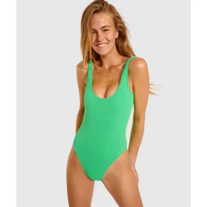 Buy Scrunchy Belmar Ribbed Low Back One-Piece Swimsuit