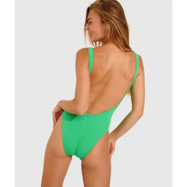 Buy Scrunchy Belmar Ribbed Low Back One-Piece Swimsuit