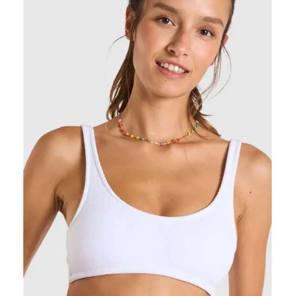 Buy Scrunchy Justin Sporty Crop Ribbed Bikini Top