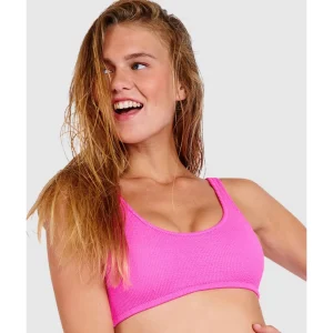 Buy Scrunchy Justin Sporty Crop Ribbed Bikini Top