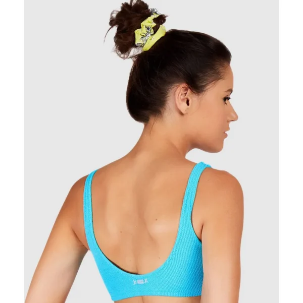 Buy Scrunchy Justin Sporty Crop Ribbed Bikini Top