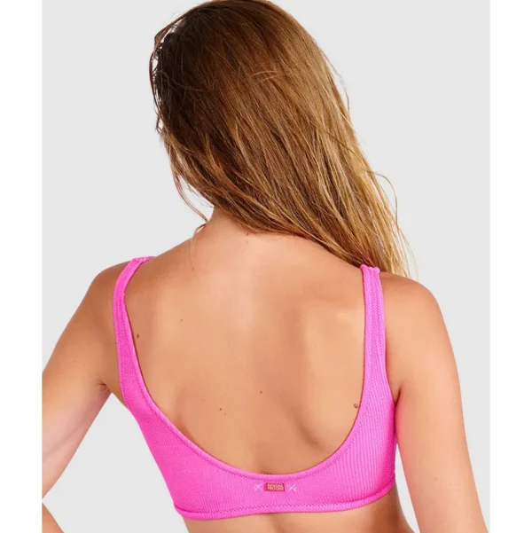 Buy Scrunchy Justin Sporty Crop Ribbed Bikini Top