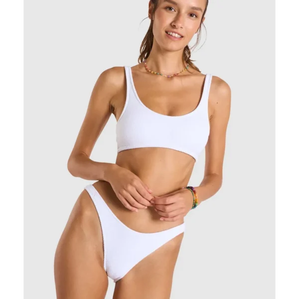 Buy Scrunchy Justin Sporty Crop Ribbed Bikini Top