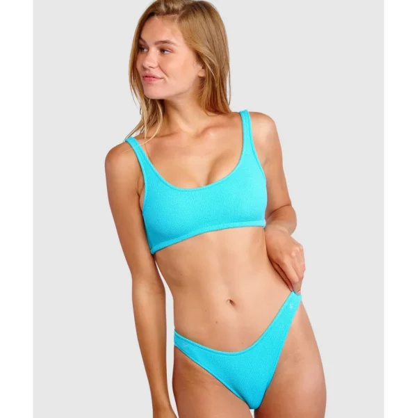 Buy Scrunchy Justin Sporty Crop Ribbed Bikini Top