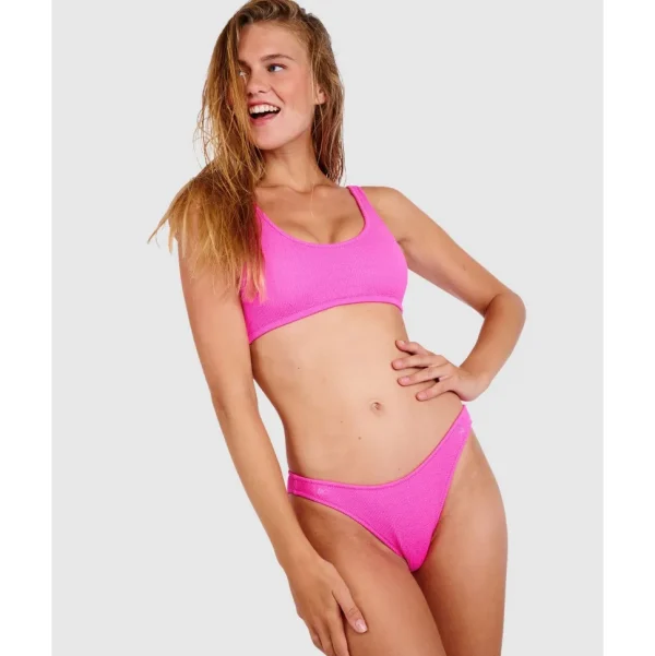 Buy Scrunchy Justin Sporty Crop Ribbed Bikini Top