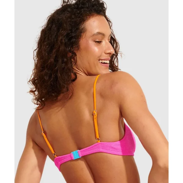 Buy Scrunchymix Majo Block Colour Padded Bikini Top