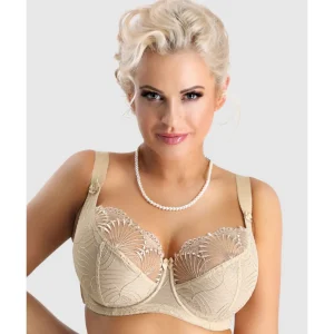 Buy Selena Unlined Embroidered Large Cup Wired Bra