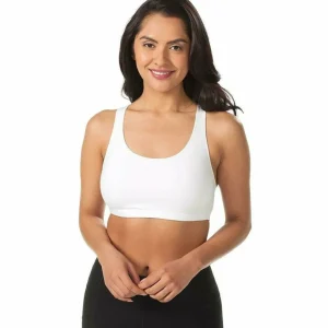 Buy Serena Cotton Wirefree Racerback Plus Size Sports Bra-White