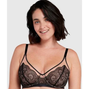 Buy Serena Wired Tulle & Lace Plunge Bra