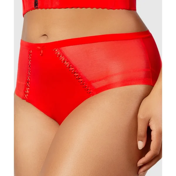 Buy Shea Full Coverage High Waist Brief-Racing Red