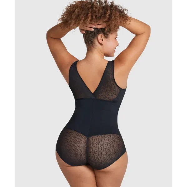 Buy Sheer Stripe Detail Wirefree Sculpting Bodysuit