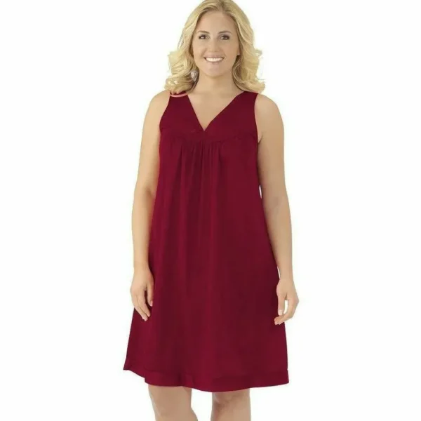 Buy Short Sleeveless Nylon Nightgown