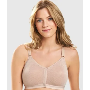 Buy Silver Wirefree Press Stud Front Close Post Surgery Bra