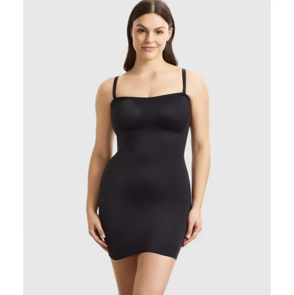 Buy Sleek Essentials Convertible-to-Strapless Shaper Slip-Black