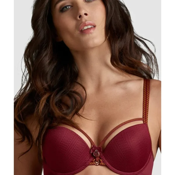 Buy Space Odyssey Rhubarb-Gold Push up Bra