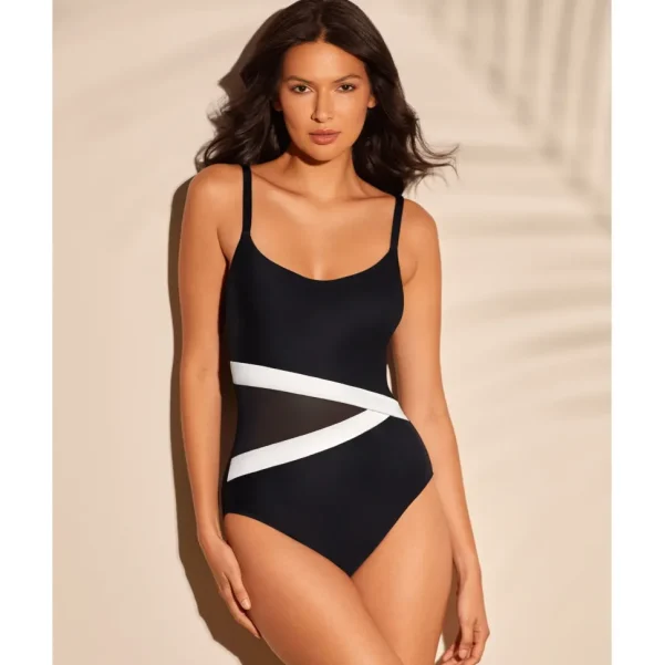 Buy Spectra Lyra Underwired One-Piece Shaping Swimsuit with Mesh