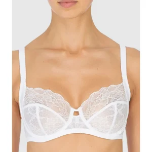 Buy Statement Supportive Full Figure Wired Lace Bra White