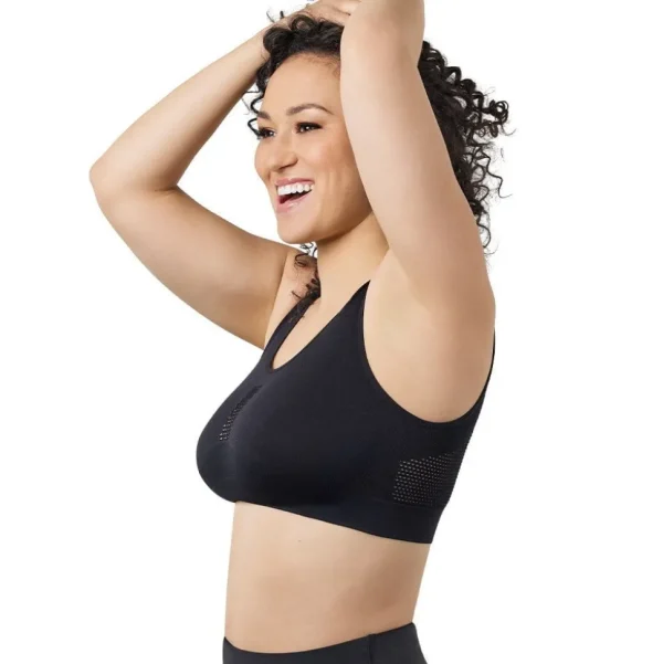 Buy Steffi Cooling Seamless & Wireless Bra-Black