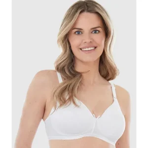 Buy Striped Cotton Lightly Lined Wirefree Plunge Bra