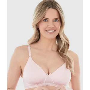 Buy Striped Cotton Lightly Lined Wirefree Plunge Bra