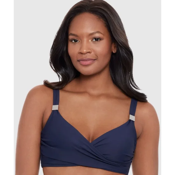 Buy Surplice Supportive Underwired Full Bust Bikini Top-Midnight