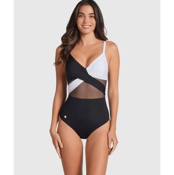 Buy Sustainable Shaping One-Piece Swimsuit with Mesh