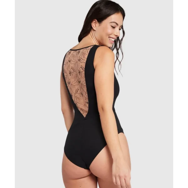 Buy Tamara Embroidered Back Sleeveless Lingerie Bodysuit