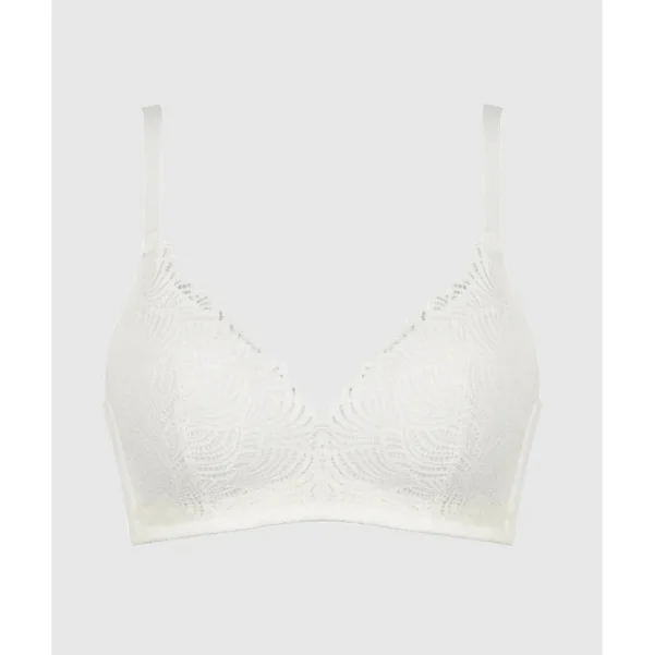 Buy The Friday Wirefree Recycled Lace Bra-Ecru