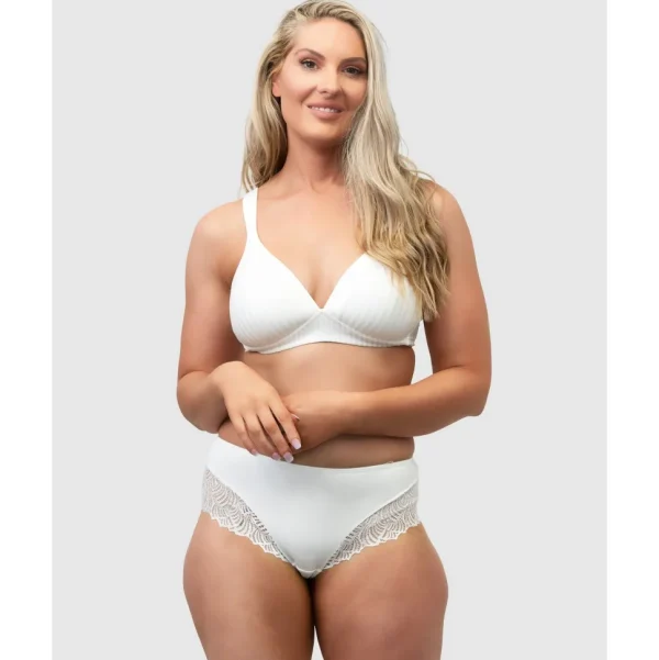 Buy The Wednesday Wide Strap Wirefree Bra-Ecru