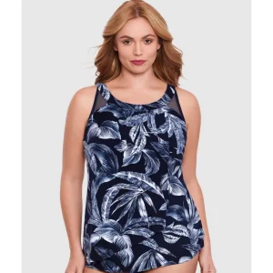 Buy Tropica Toile Ursula High Neck Underwired Plus Size Tankini Top